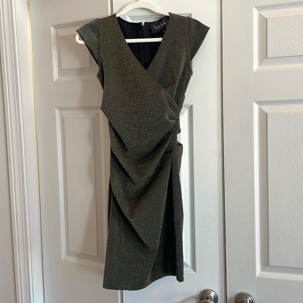 Gold Nichole Miller Collection Dress